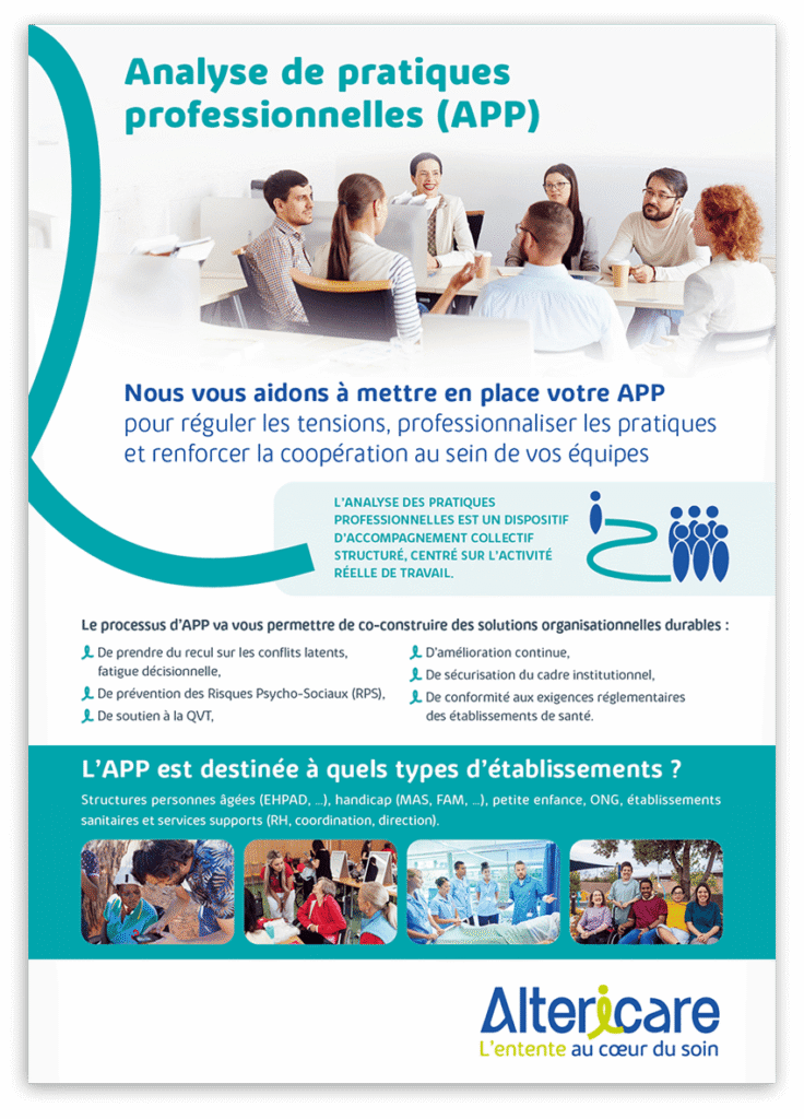 FICHE ALTERICARE APP - Analyse des Pratiques Professionnelles par Altericare en milieux hospitalier
